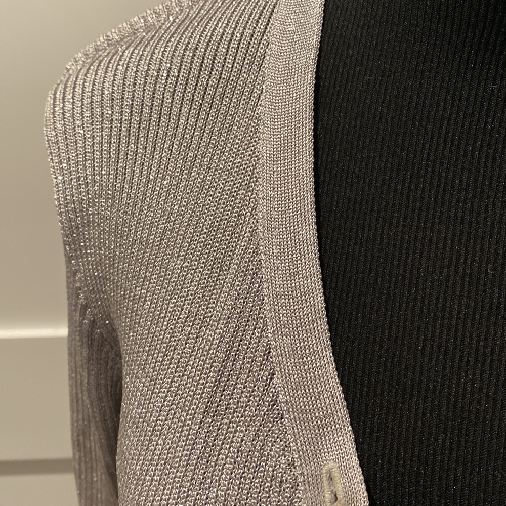 Laundry By Shelli Segal Silver Cardigan
